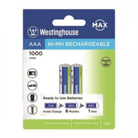 AAA Μπαταρία Επαναφορτιζόμενη 1000mAh Westinghouse