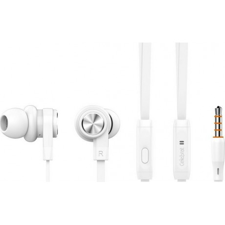 CELEBRAT ακουστικά με μικρόφωνο D1-white